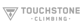 touchstone climbing grey logo