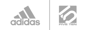 adidas and 5.10 logos in grey
